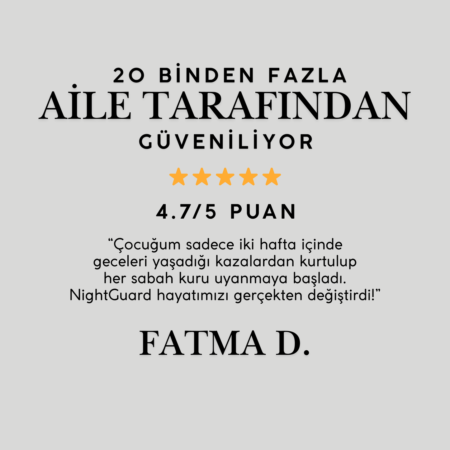 NightGuard™ Gece Kuru Kalma Eğitim Alarmı