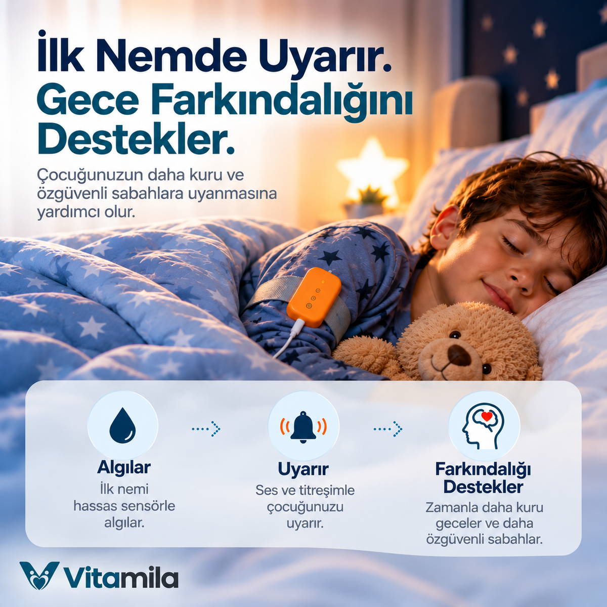 NightGuard™ Gece Kuru Kalma Eğitim Alarmı